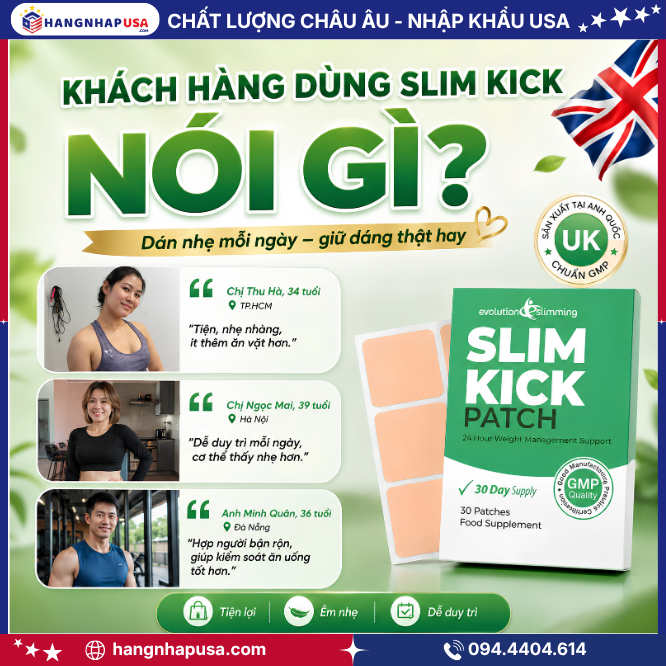 Khách hàng đã dùng Slim Kick nói gì về sản phẩm?