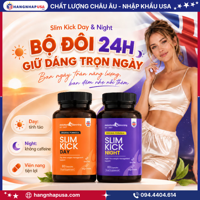 Combo Slim Kick Day & Night: Bí quyết lấy lại vóc dáng thon gọn nhanh chóng từ Anh Quốc