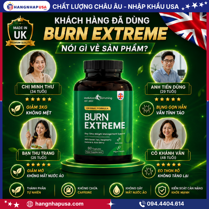 Khách hàng đã dùng Burn Extreme 60 viên nói gì về sản phẩm?