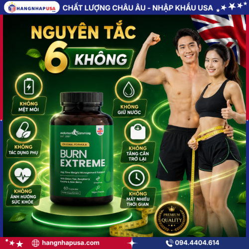 Tác dụng của viên giảm cân cao cấp Burn Extreme 60 viên