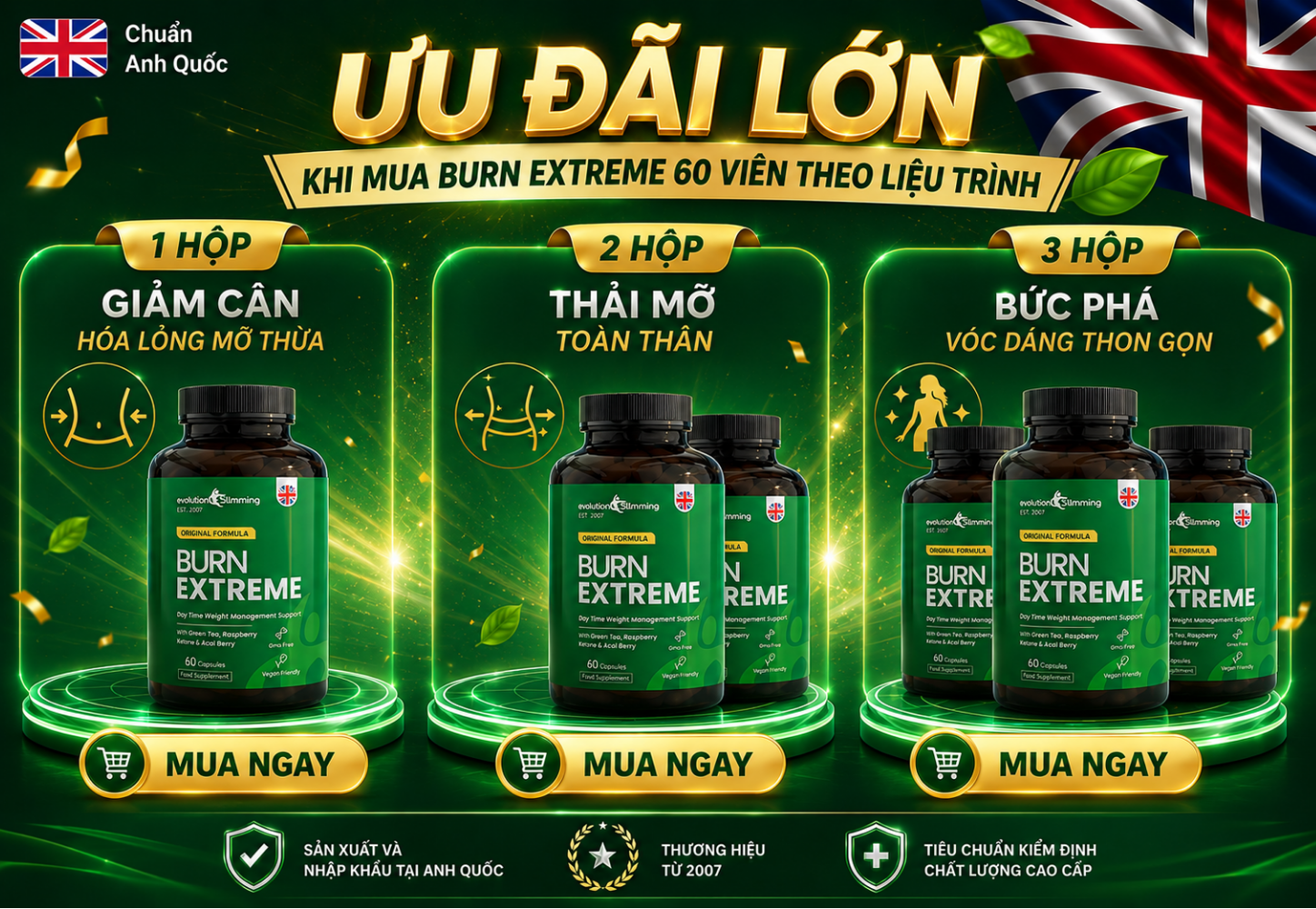 Cách sử dụng viên giảm cân Burn Extreme 60 viên