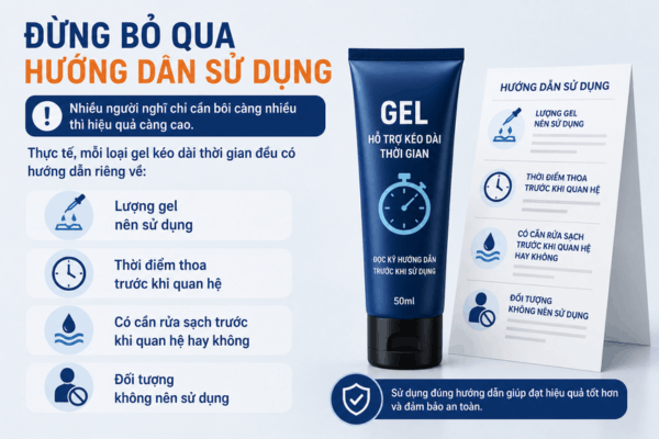 gel bôi kéo dài thời gian cho nam
