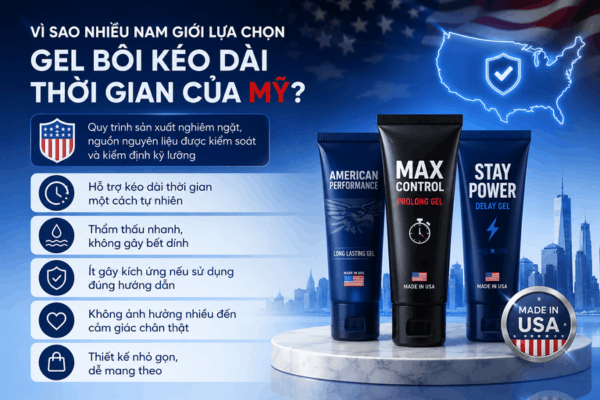 Địa chỉ bán gel chống xuất tinh sớm cao cấp của Mỹ