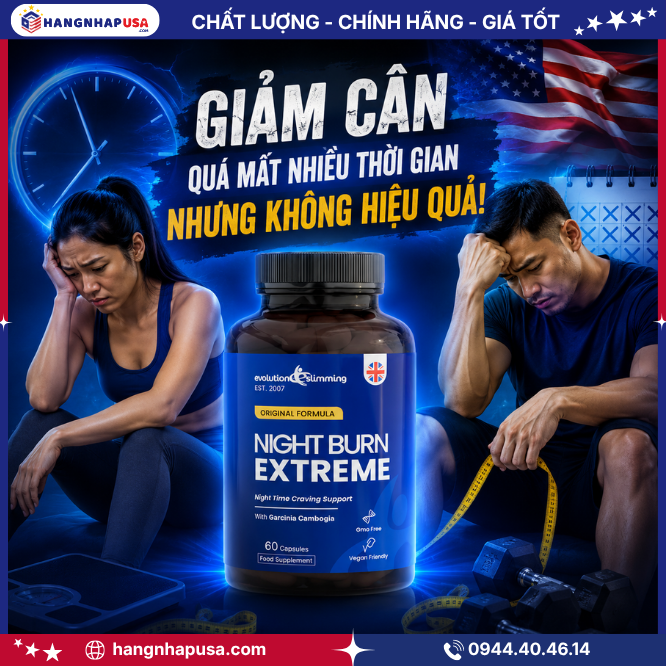 Viên uống giảm cân Night Burn Extreme 60 viên