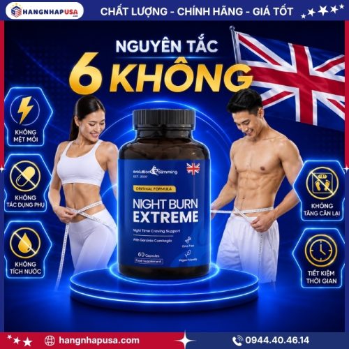 Tác dụng của viên giảm cân cao cấp Night Burn Extreme 60 viên