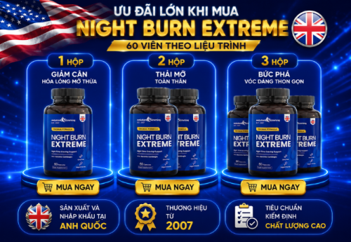 Cách sử dụng viên giảm cân Night Burn Extreme 60 viên
