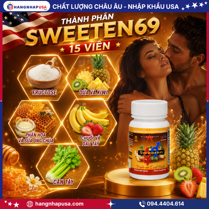 Thành phần của Sweeten69 15 viên