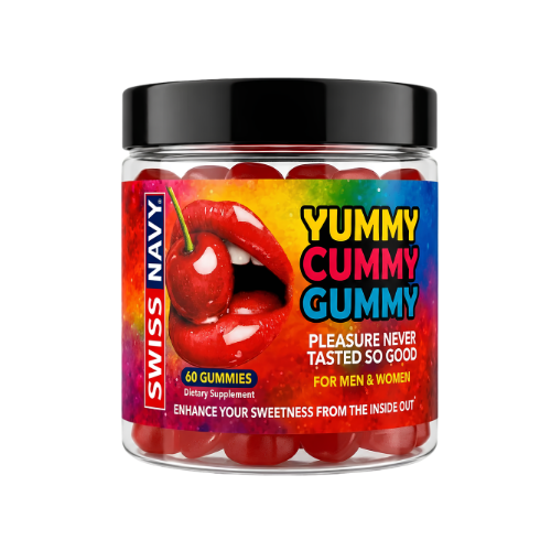 Kẹo dẻo kích thích tức thì cho nam và nữ Swiss Navy Yummy Cummy Gummy 60 viên từ Mỹ