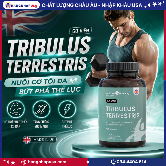Thông tin về sản phẩm Tribulus Terrestris 60 viên