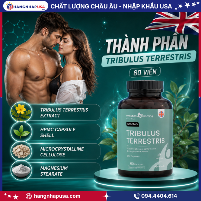 Thông tin về sản phẩm Tribulus Terrestris 60 viên