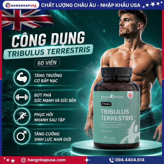 Thông tin về sản phẩm Tribulus Terrestris 60 viên