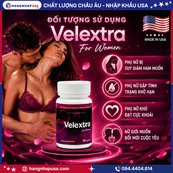 Đối tượng sử dụng Velextra For Women 10 viên