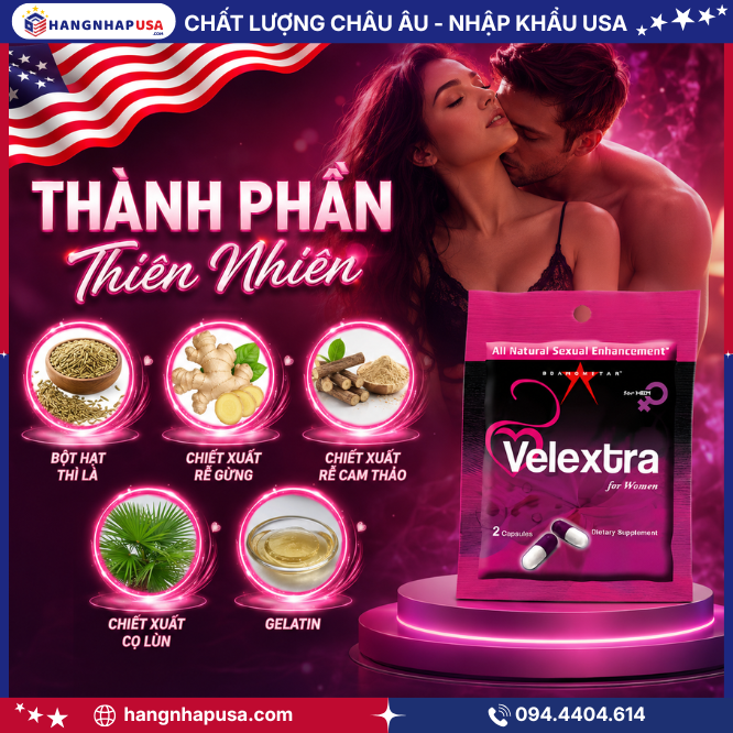 Thành phần của Velextra For Women 2 viên