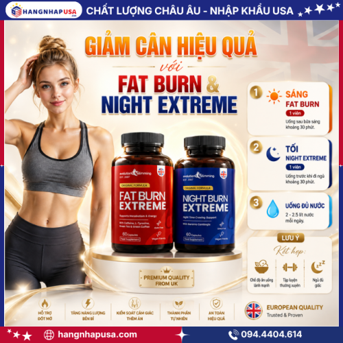 Hướng dẫn sử dụng Fat Burn & Night Extreme