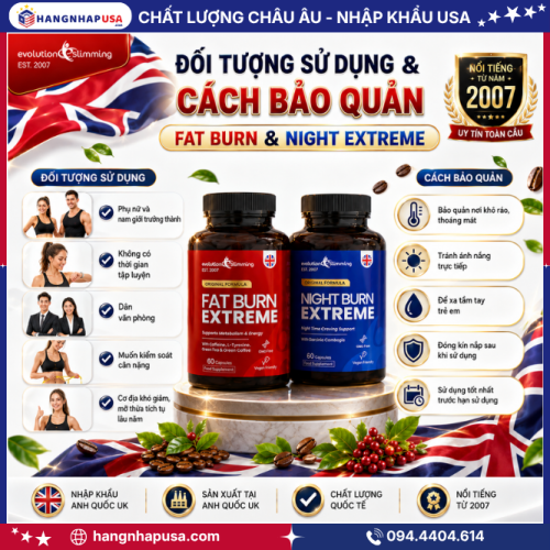 Cách bảo quản sản phẩm Fat Burn & Night Extreme