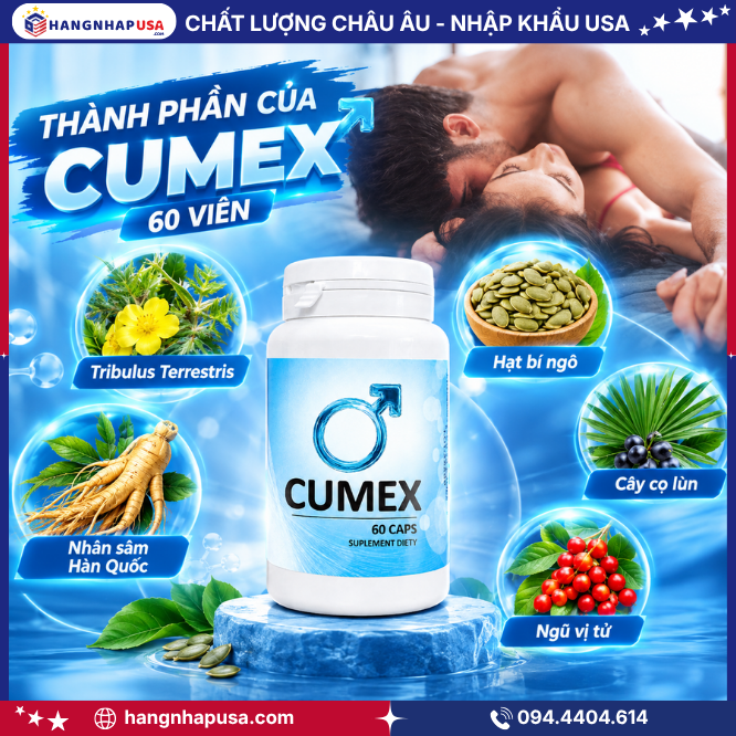 Thành phần của CUMEX 60 viên
