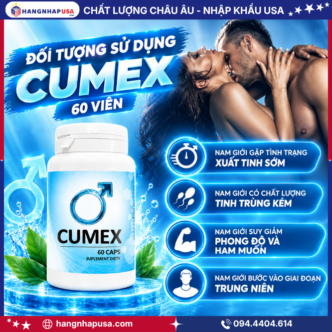 Đối tượng sử dụng CUMEX 60 viên