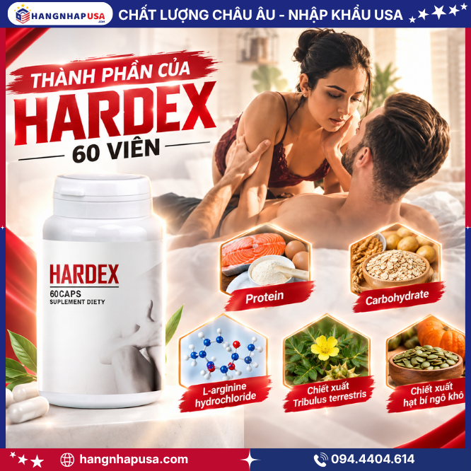 Thành phần của HARDEX 60 viên